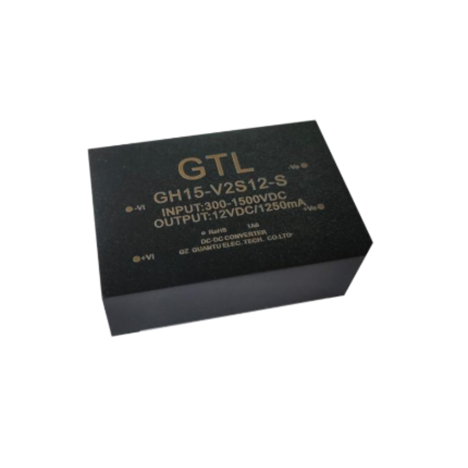 GH15-V2Xxx-S DC-DC Power Supply Module – Ultra Wide Input, Isolated Single/Dual Output
