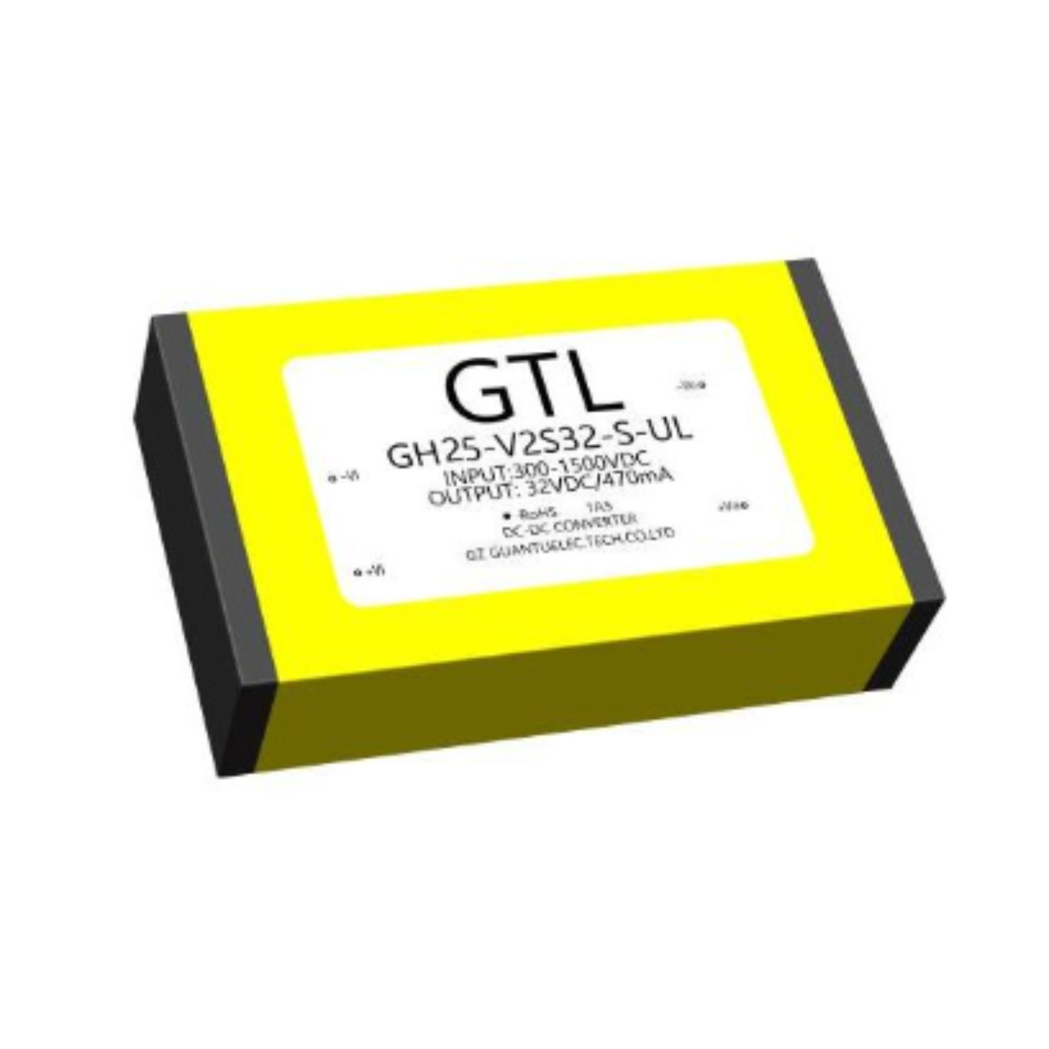 GH25(40)-V2Sxx-S-UL DC-DC Power Supply Module – Ultra Wide Input, Isolated Single Output