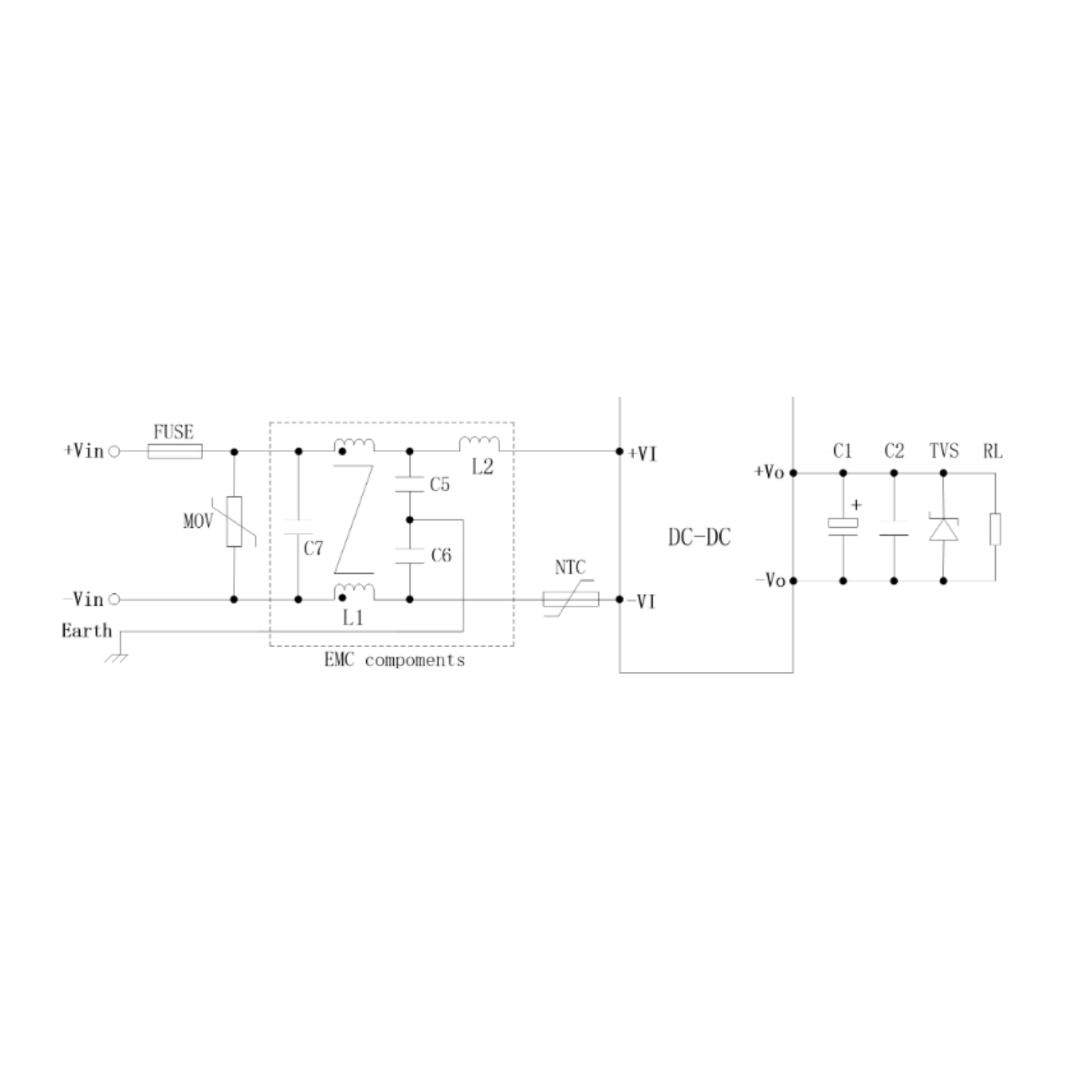 GH25(40)-V2Sxx-S-UL DC-DC Power Supply Module – Ultra Wide Input, Isolated Single Output - Image 2