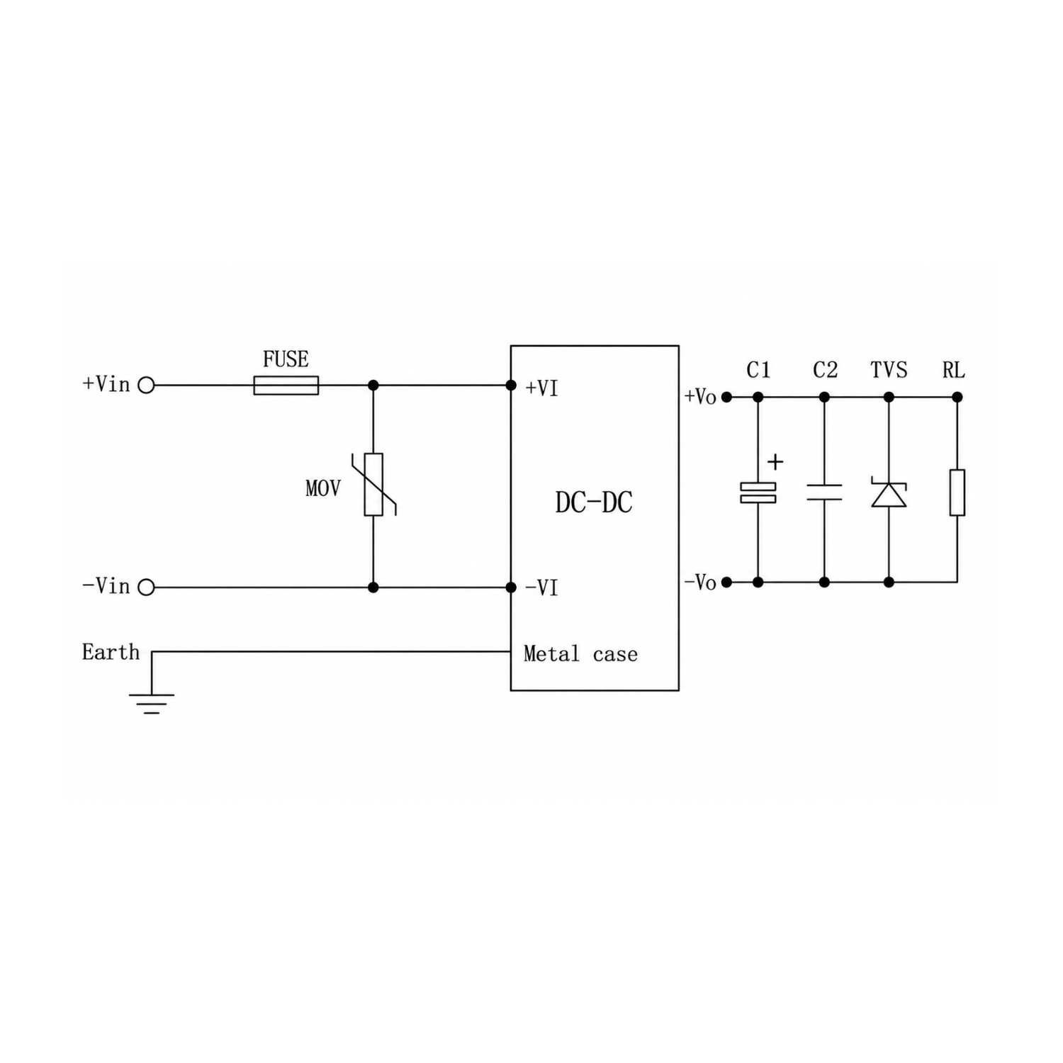 GH350-V2SxxU-SE(-Lxx) DC-DC Power Supply Module – Ultra Wide Input, Isolated Single Output - Image 3