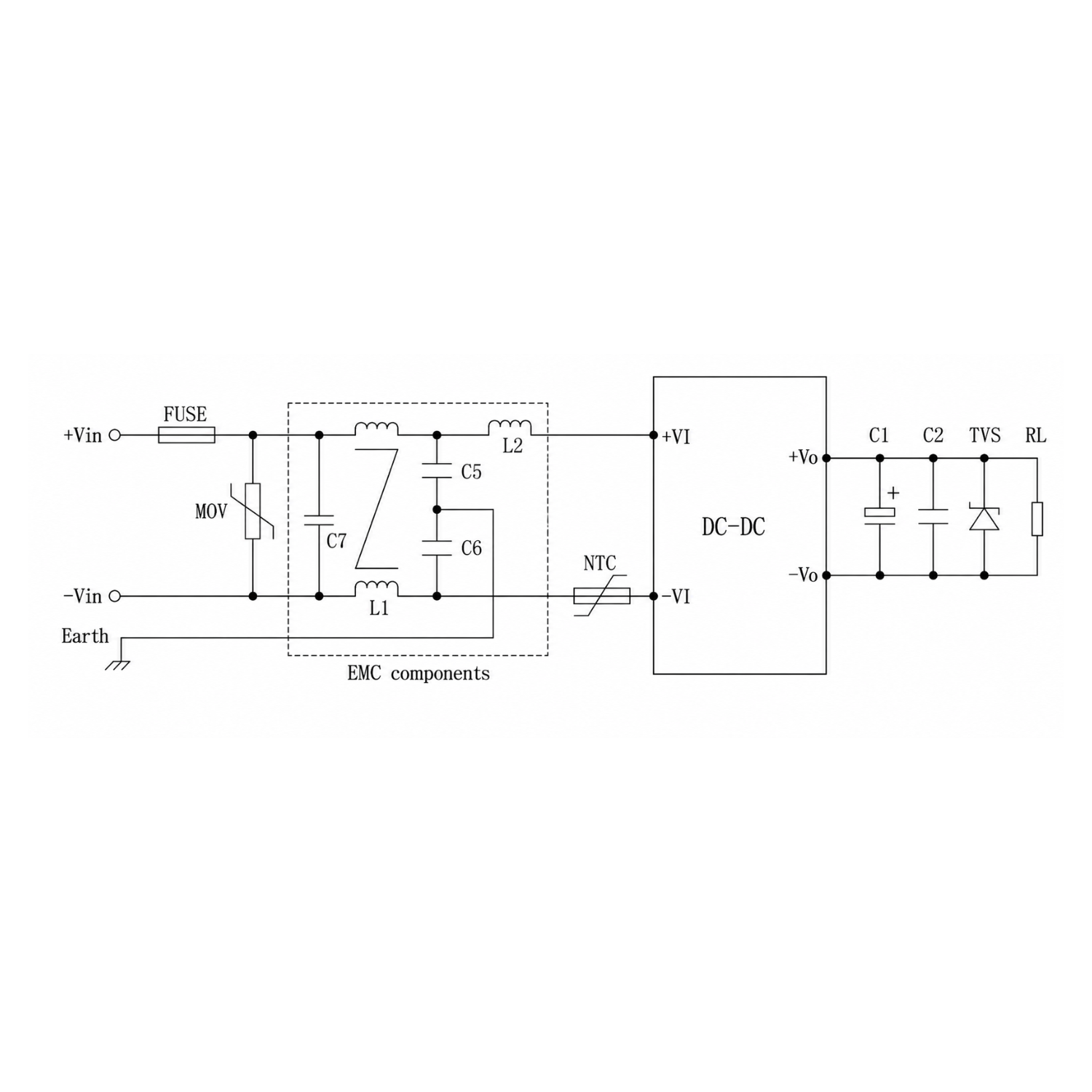GH50-V2Sxx-C-UL DC-DC Power Supply Module – Ultra Wide Input, Constant Current & Constant Voltage Output - Image 2
