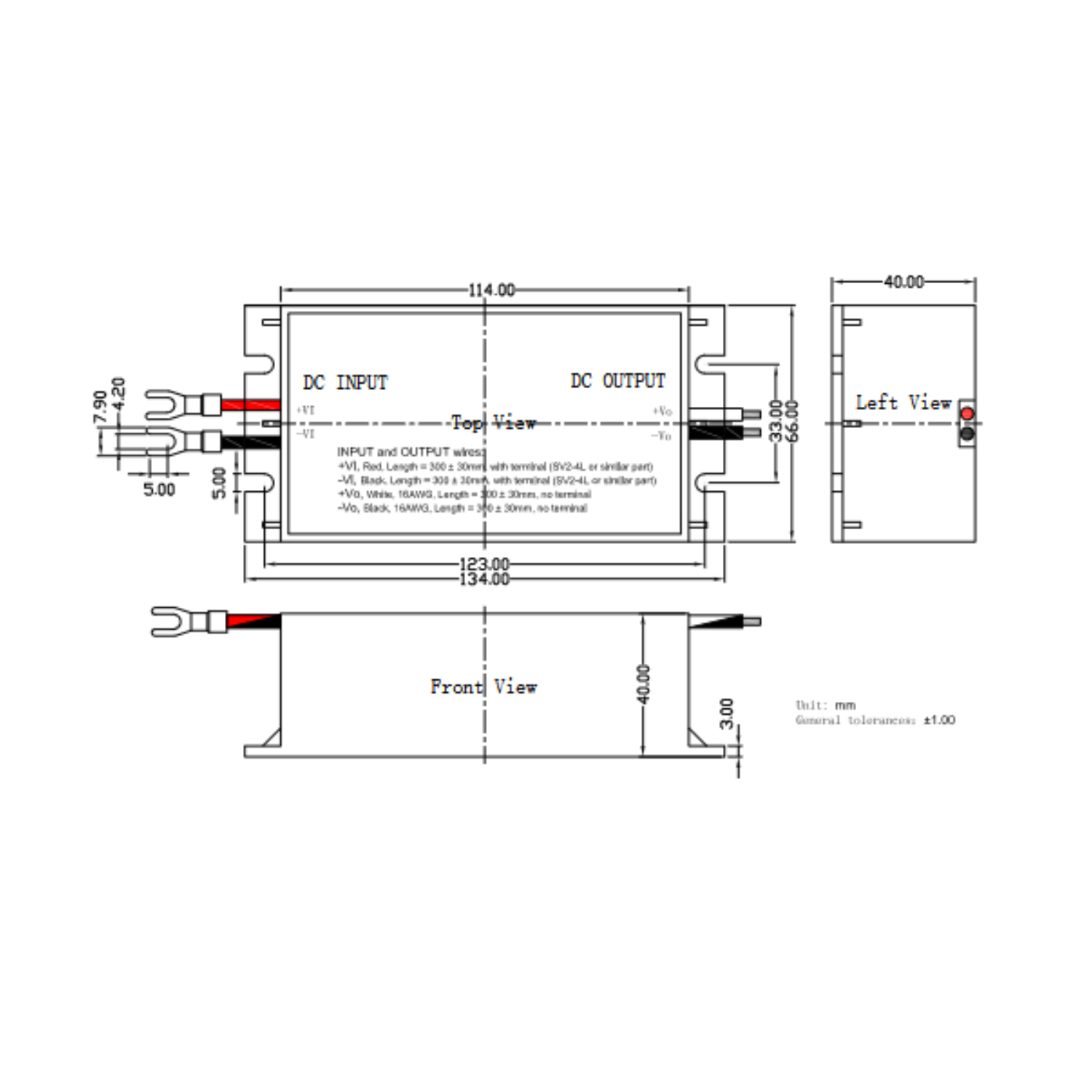 GH50-V2Sxx-S DC-DC Power Supply Module – Ultra Wide Input, Isolated Single Output - Image 2